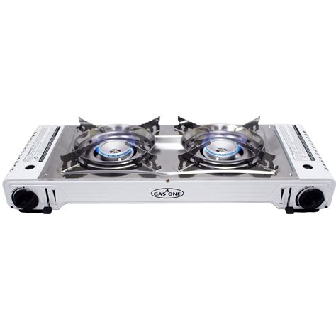 gas one 2 burner gas stove camping with legs